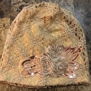 Lovely flapper style embroidered cloche hat